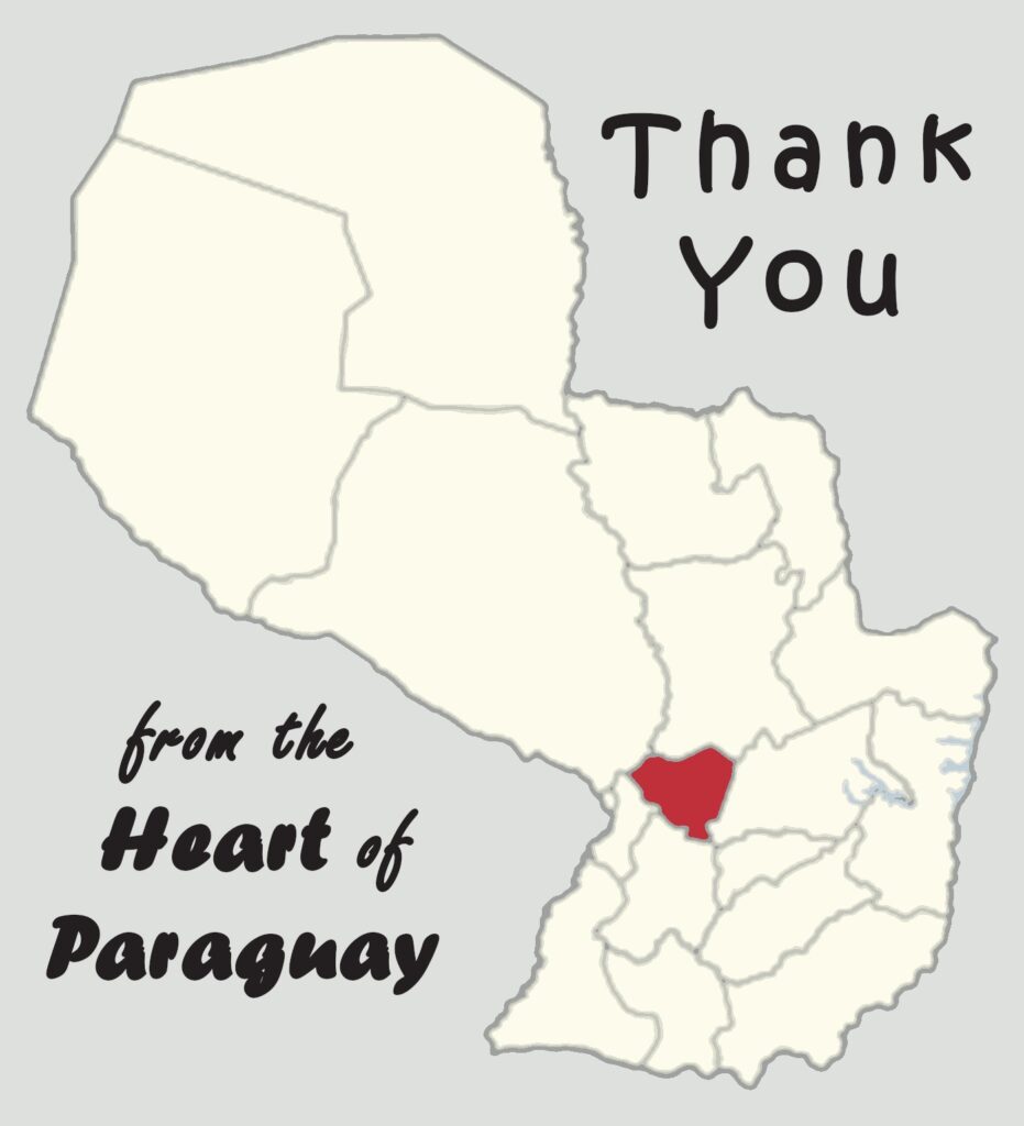 Thank you from the Heart Of Paraguay