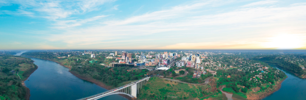 The skyline of Ciudad del Este.