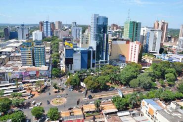 The skyline of Ciudad del Este.