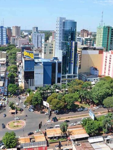 The skyline of Ciudad del Este.