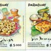 The new postage stamps issued by the Paraguayan Post Office