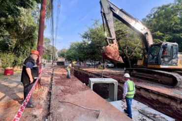 Roadworks in Asuncion