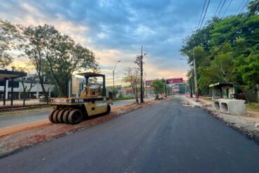 The new section of road on Marshal López