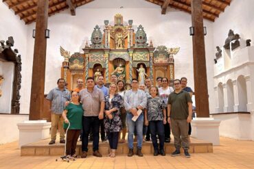 The newly-renovated San Joaquín and Santa Ana Church