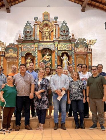 The newly-renovated San Joaquín and Santa Ana Church