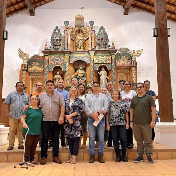 The newly-renovated San Joaquín and Santa Ana Church