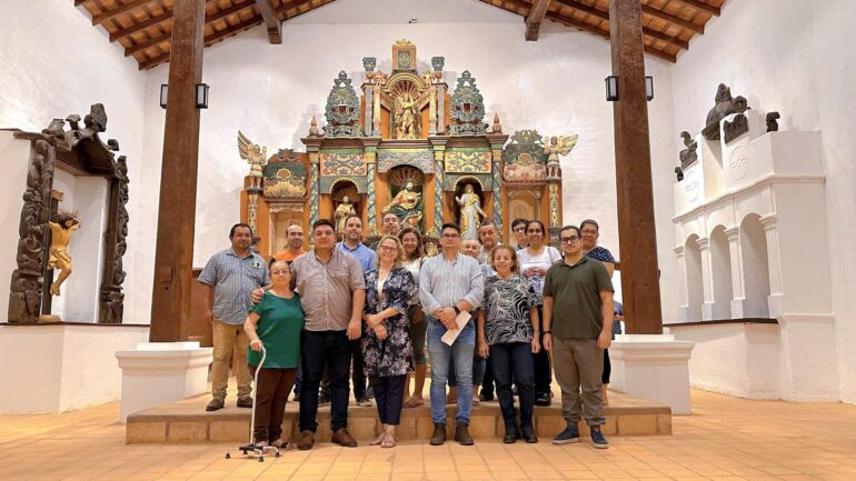 The newly-renovated San Joaquín and Santa Ana Church