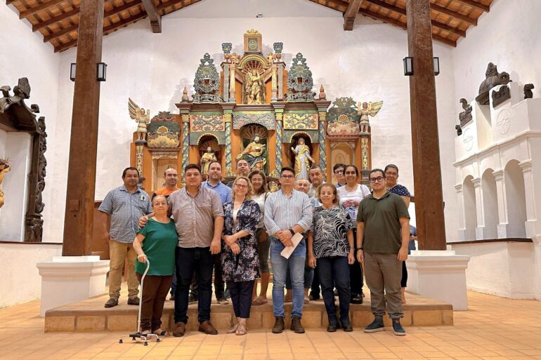 The newly-renovated San Joaquín and Santa Ana Church