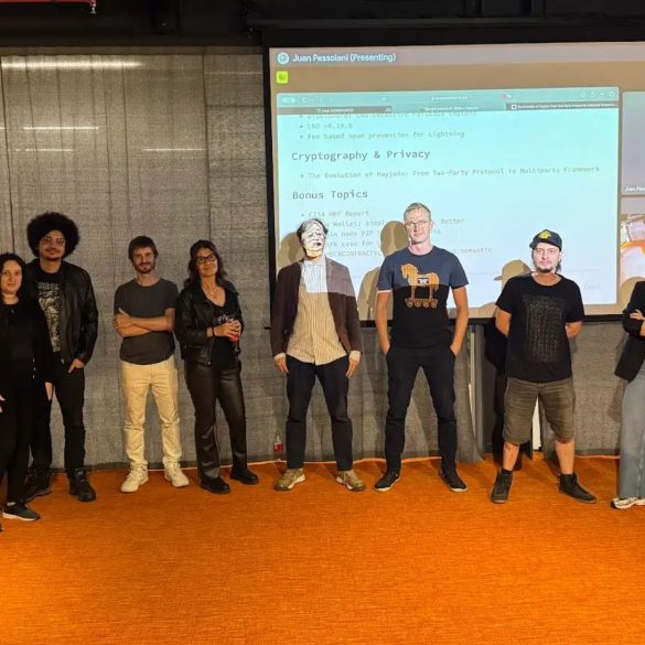 The first BitDevs meetup in Asuncion, Paraguay, in April 2025