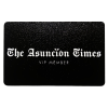Front of The Asunción Times VIP Member Card, a black card with the newspaper's white logo, used for discounts in Asunción.
