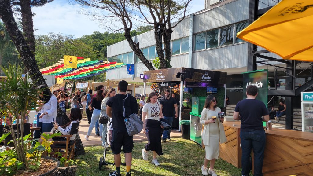 Exterior scene of the Asu Coffee Fest.