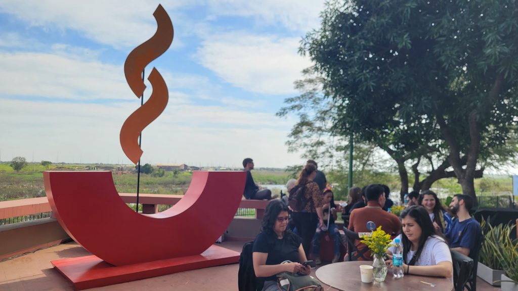 Exterior scene of the Asu Coffee Fest.