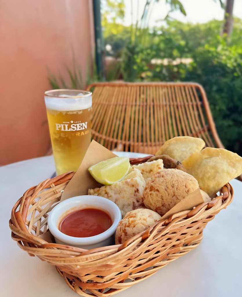 Food that Casa Clari offers.