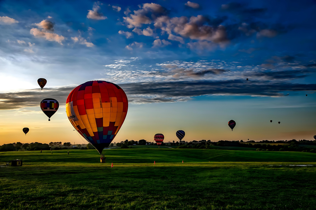 Hot air balloon that can be use during the event.