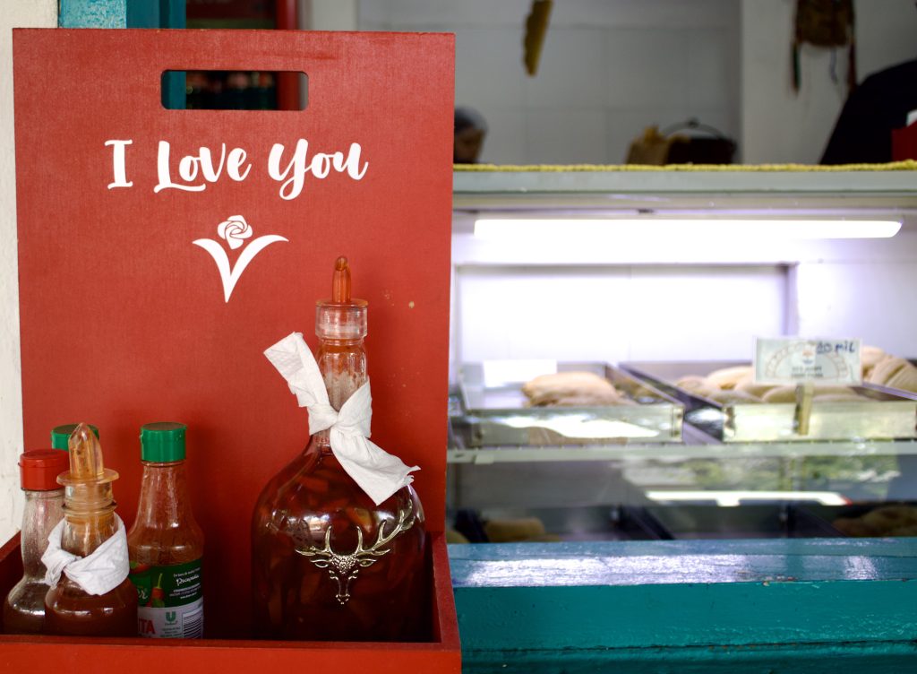 Decoration of the restaurant.