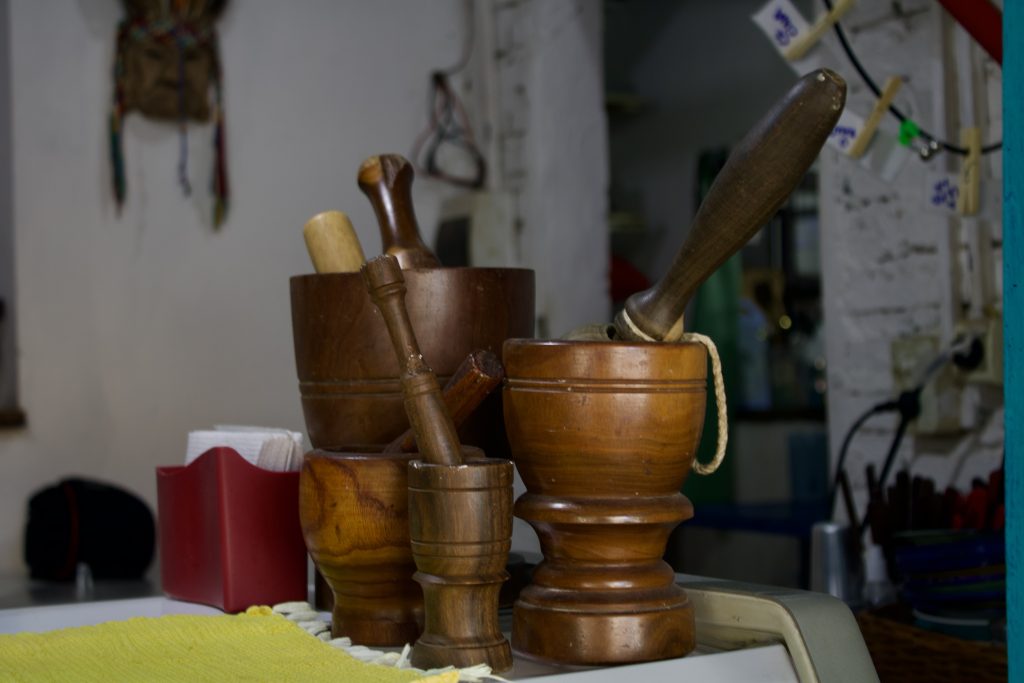 Decoration of the restaurant.