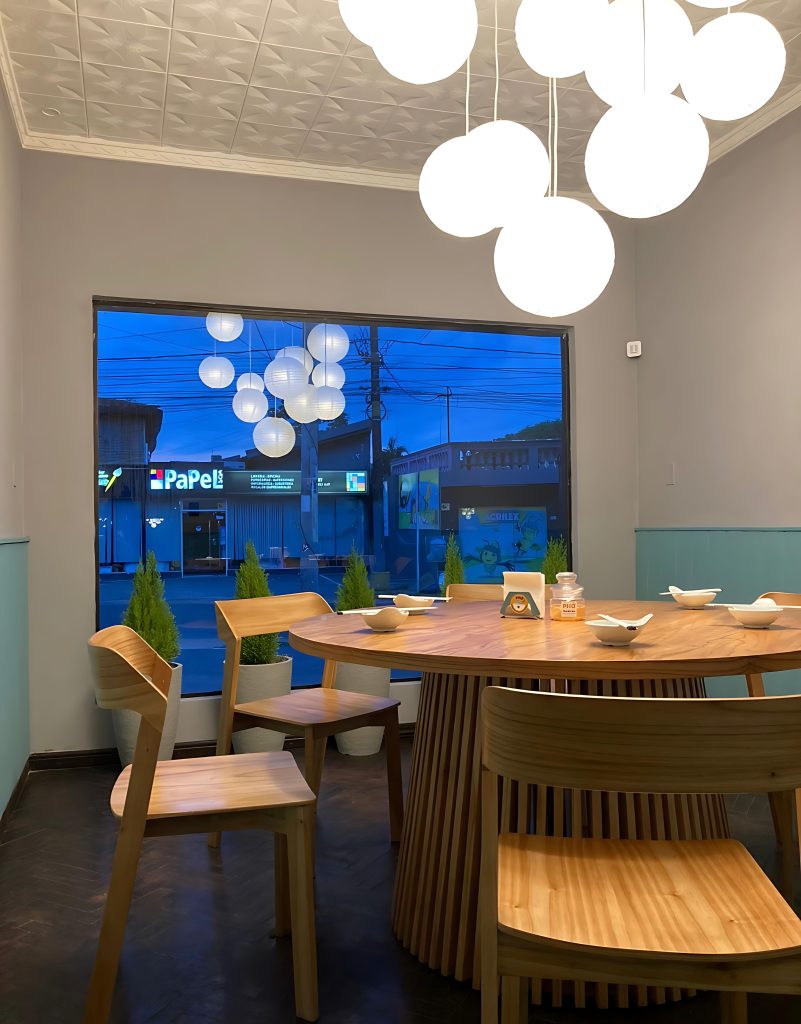 Restaurant interior.
