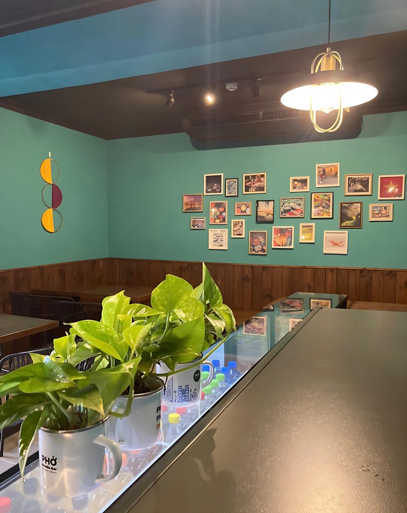 Restaurant interior.