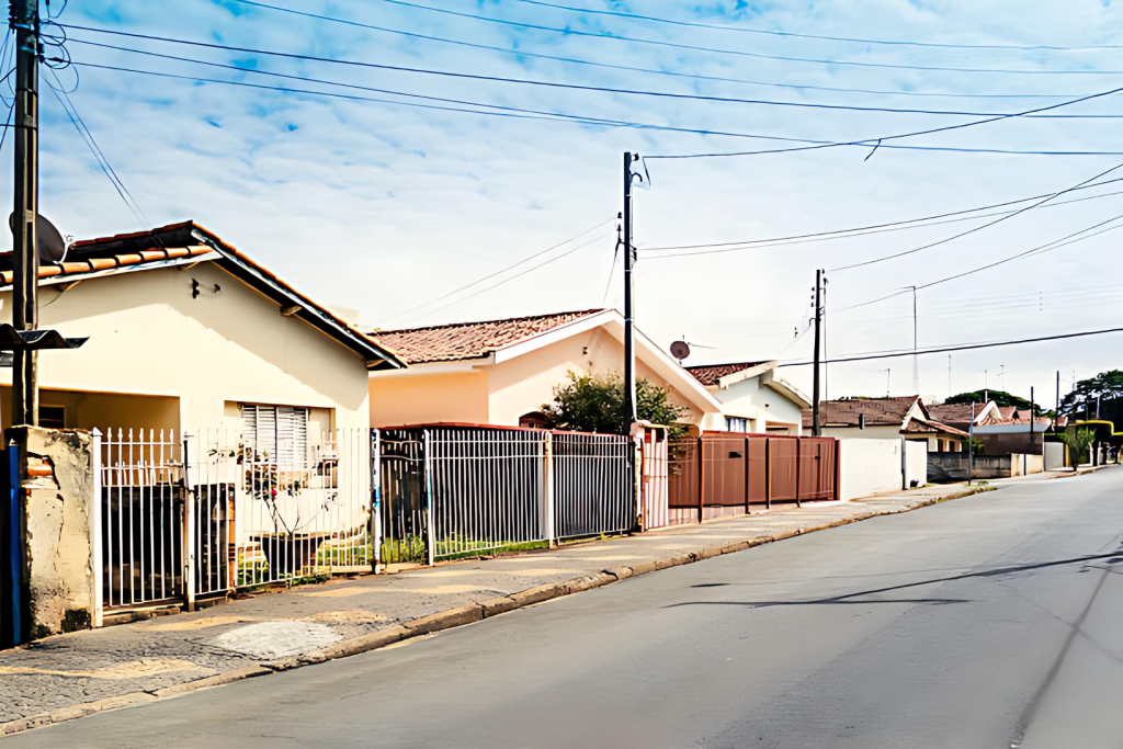 Residential area architecture style.
