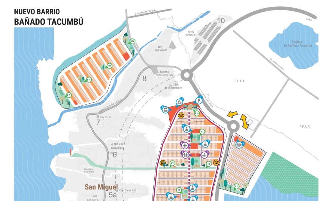 Infrastructure Works Underway In Asunción’s New Bañado Tacumbú Neighbourhood