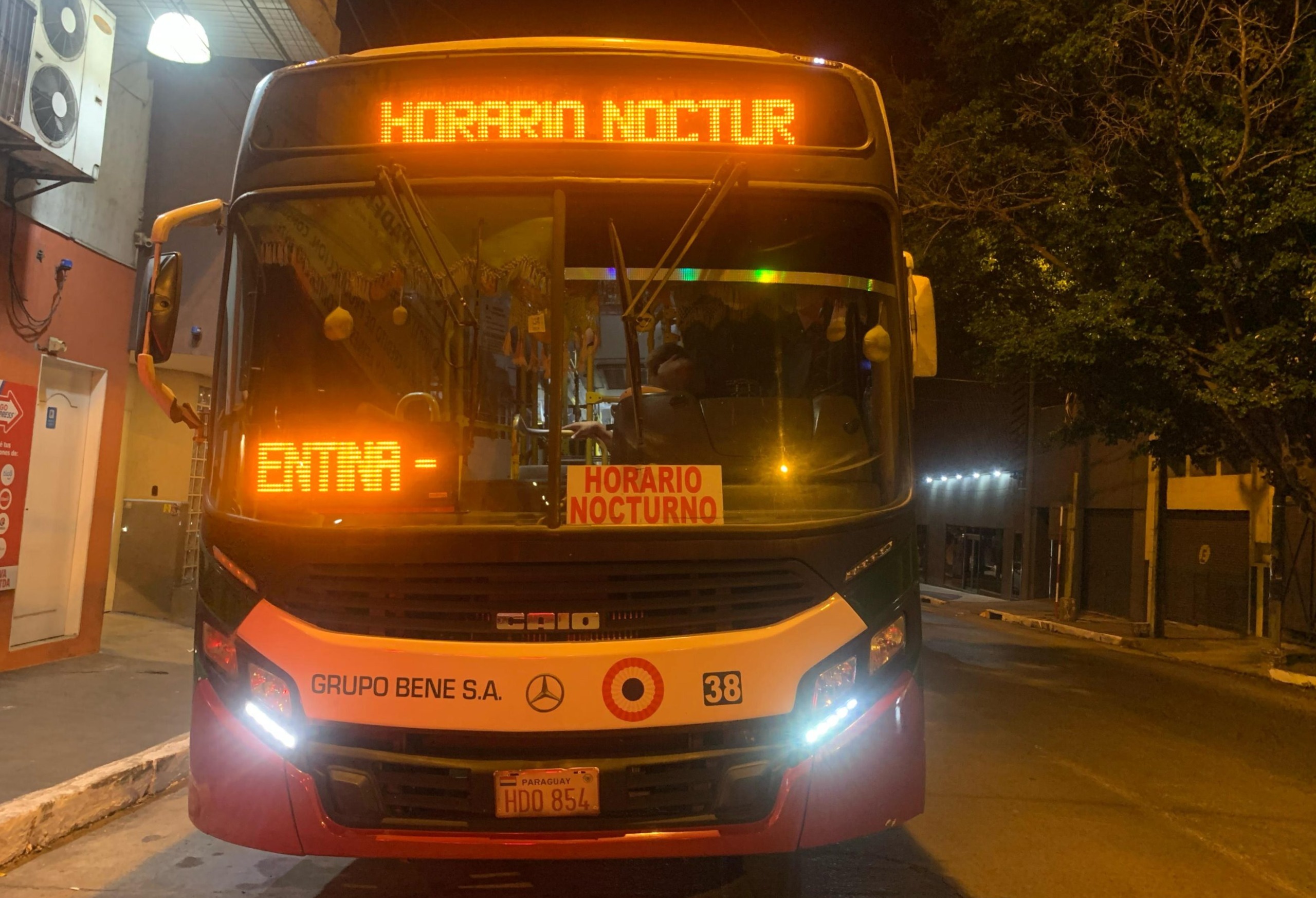 Red “Búho” B1 Night Bus Line Extends Route To Asunción Bus Terminal