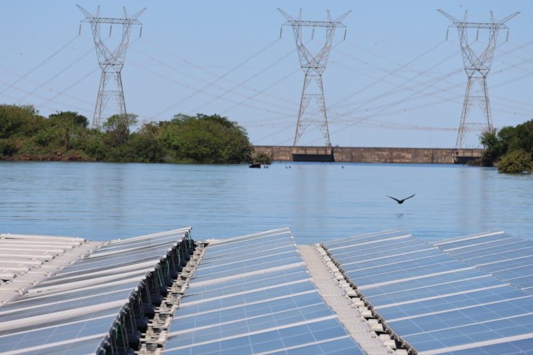 first floating solar plant