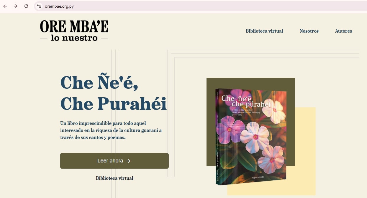 Oremba’e: A Digital Library Reviving Paraguay’s Forgotten Poetic Treasures