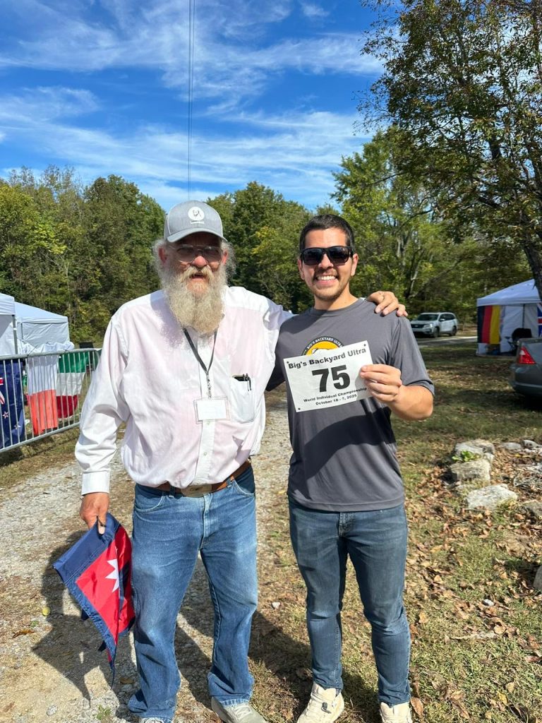 Brian Pasmor with Lazarus Lake.