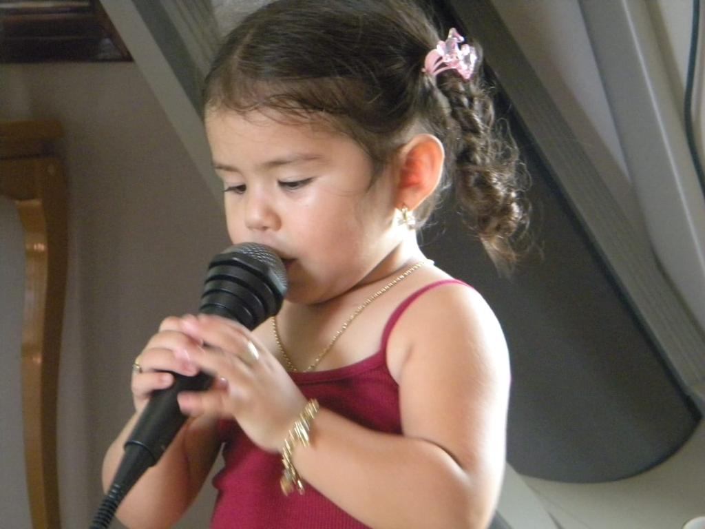 Fiorella performing as a children in different shows and festival.