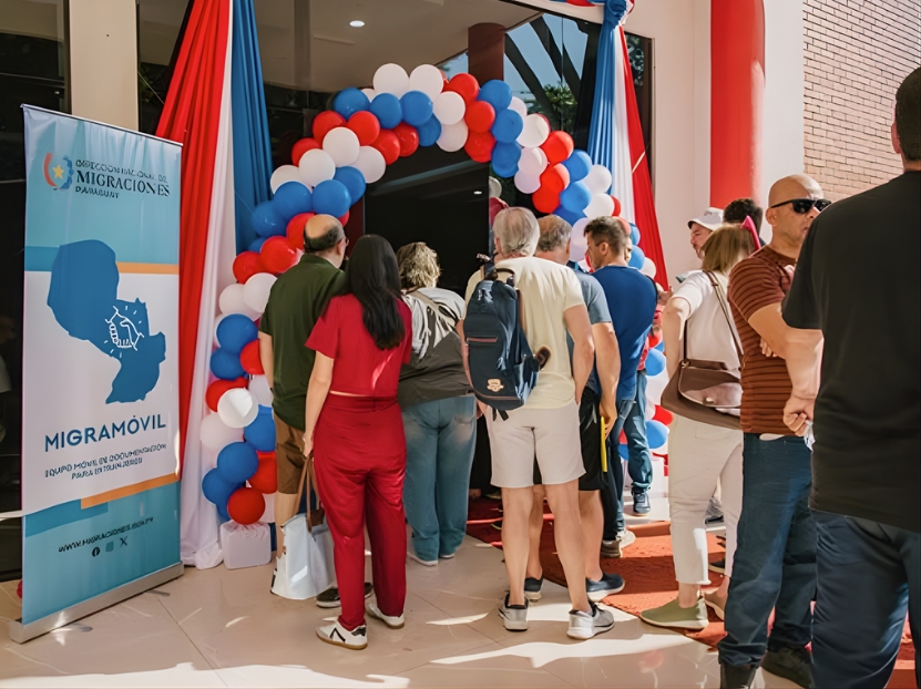 Migration line for residency.