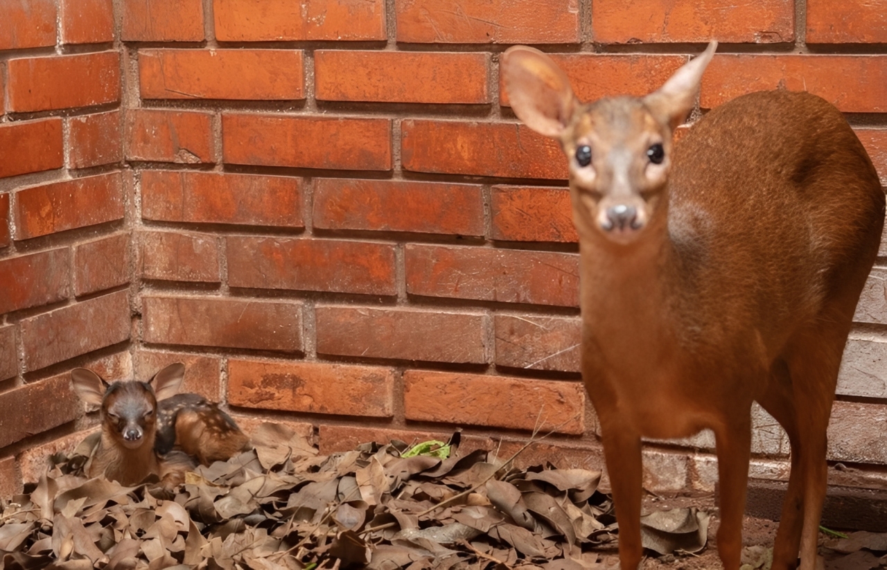 Welcome Bambi And Jamelão! Red Brocket Deer And Tapir Born At Itaipú Biological Refuge