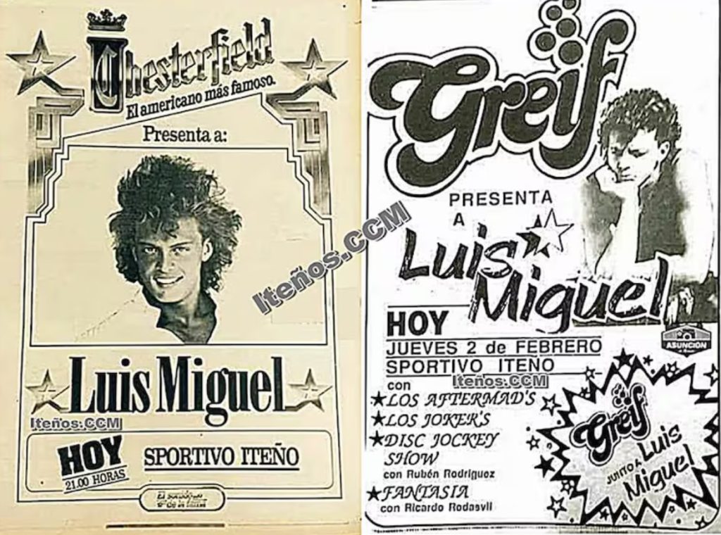 Luis Miguel's poster for the concert.