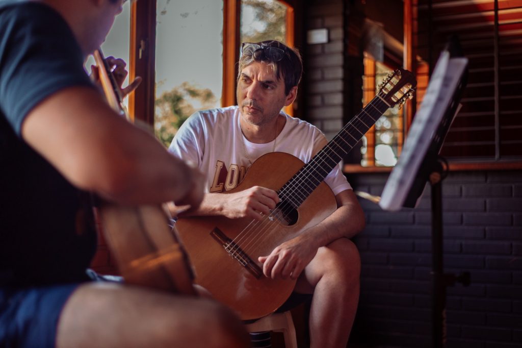 Guitarist at the Guitar Campus of the Strings Festival