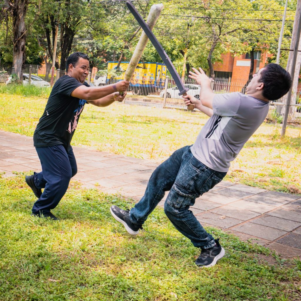 Soft combat in a Medieval Fest event