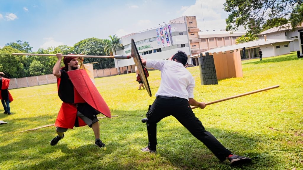 Bruno Bedoya, one of the heads of the Medieval Fest