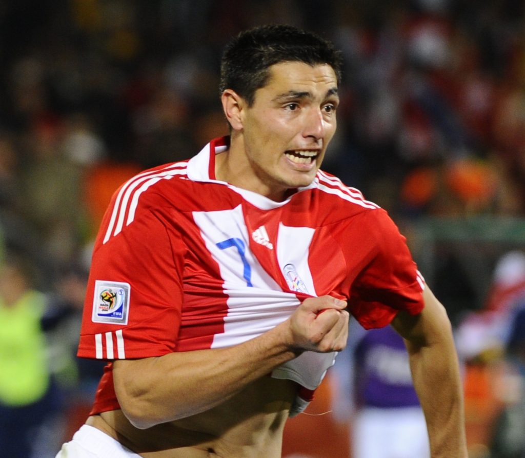 "Tacuara" Cardozo after scoring against Japan