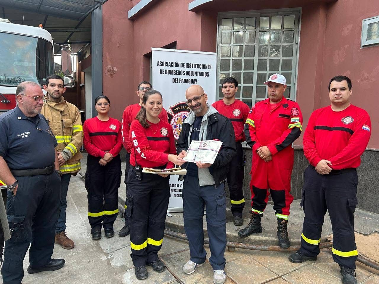 GlobalMedic Provides Equipment To Paraguayan Volunteer Firefighters
