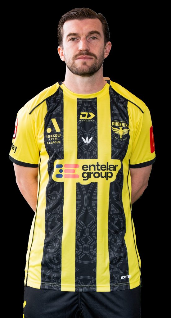 Time Payne with the Wellington Phoenix.