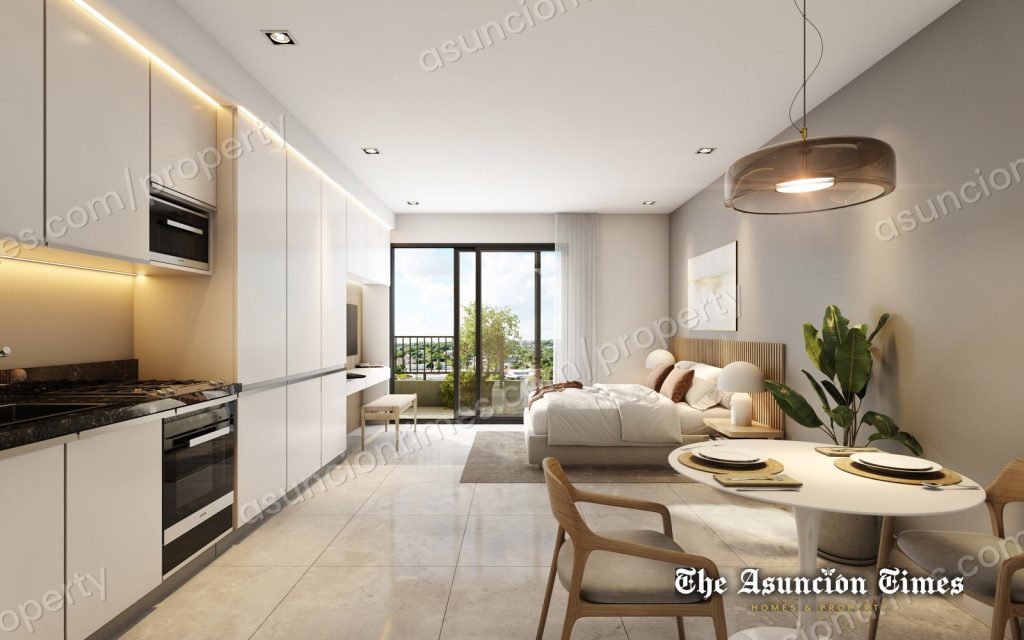 Studio apartment in Villa Morra, two-tower building