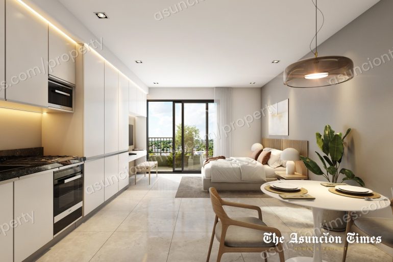 Studio apartment in Villa Morra, two-tower building