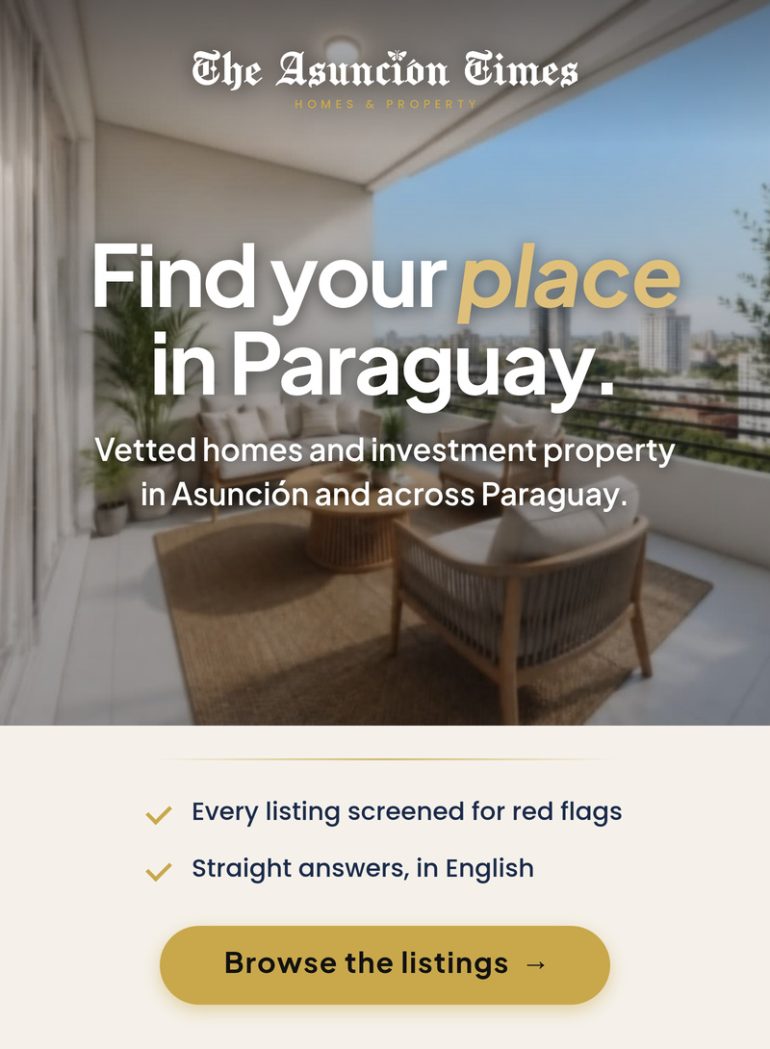 Find vetted homes and investment property in Asunción and across Paraguay with The Asunción Times